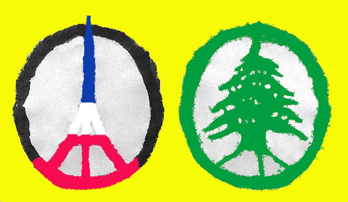 SymbolsPaix-ParisEiffel_LibanCedre-COULEURS